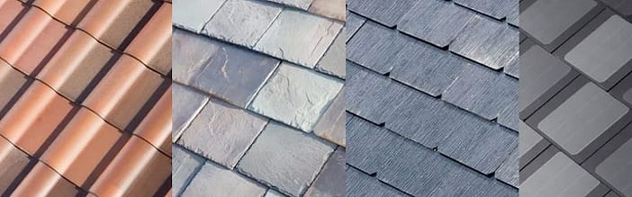 Verschiedene-Solardachziegeln Verschiedene Solardachziegel