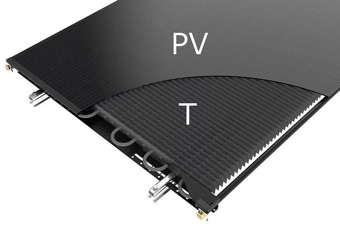 Hybridmodul-PVT-Module-Aufbau Aufbau Hybridmodul PVT-Modul