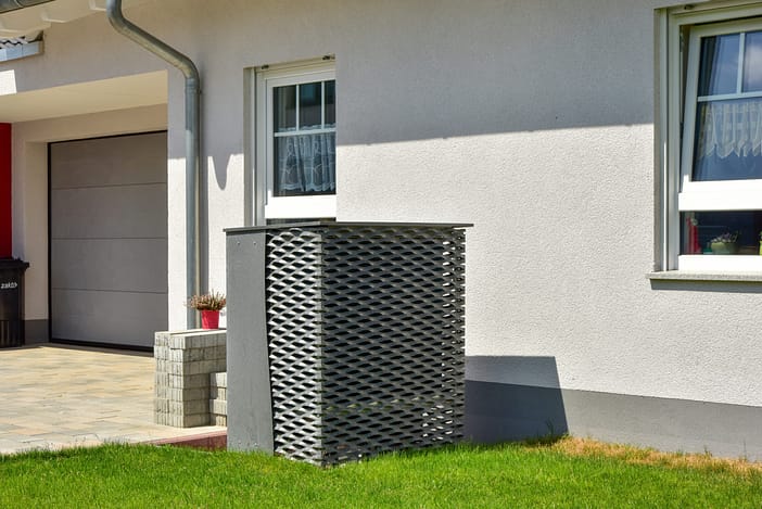 Wärmepumpe Verkleidung Verkleidung einer Wärmepumpe