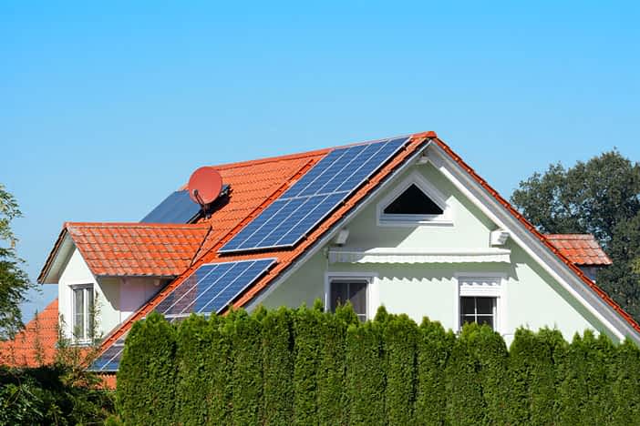 haus photovoltaik dach