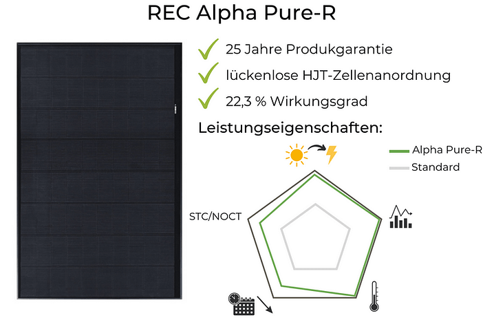 Solarmodule Test REC Alpha-Pure-R