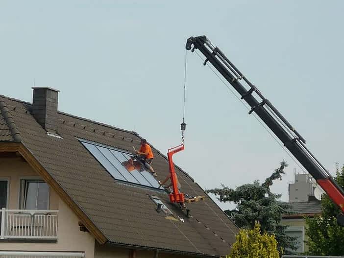 Indach-Montage einer Photovoltaikanlage